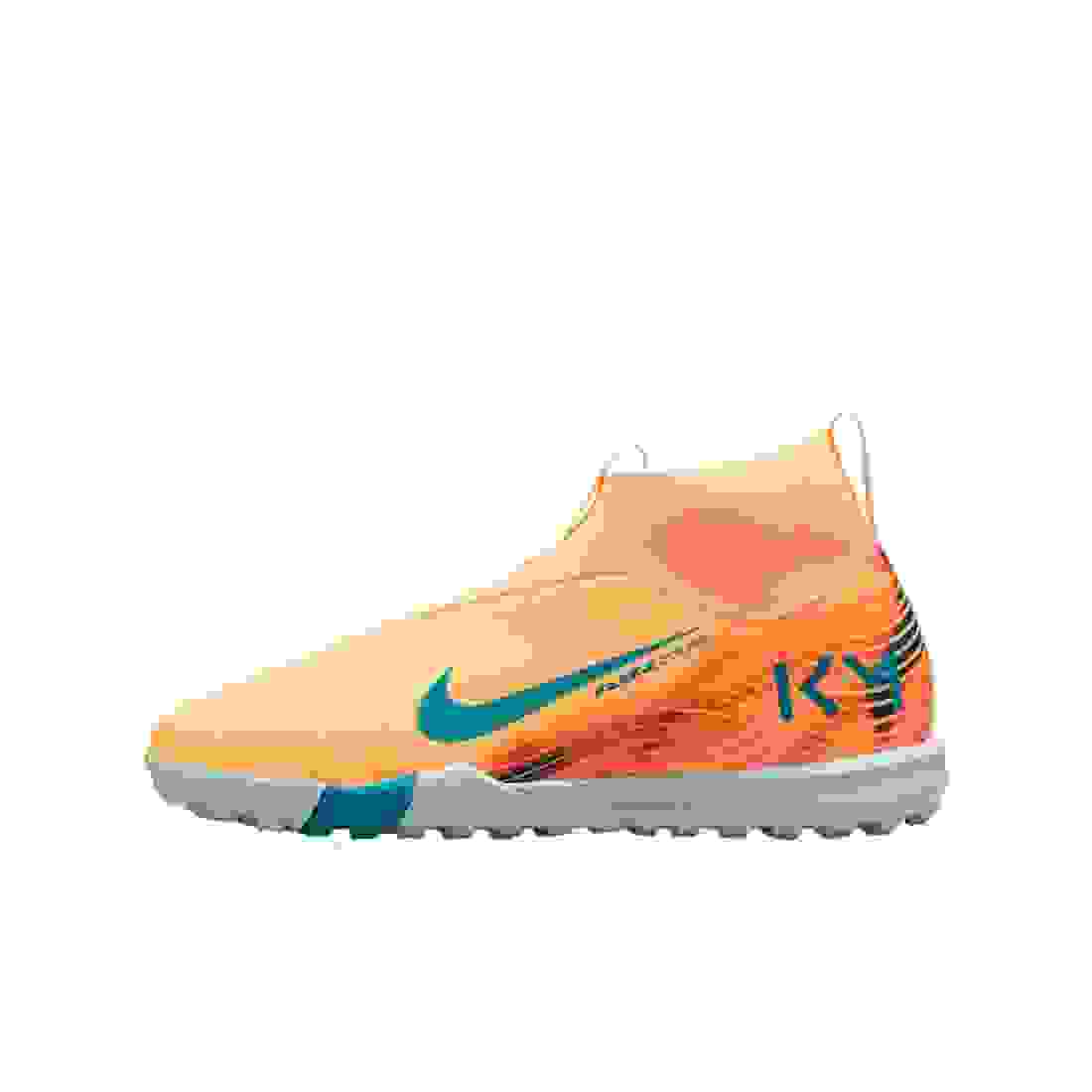 Nike Jr. Mercurial Superfly 10 Academy Turf Grade School Kids' "Melon/Igloo/Turquoise" Soccer Shoe